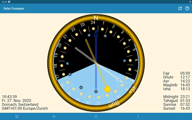 Sunclock - Sunrise, Sunset, Moon screenshot 4