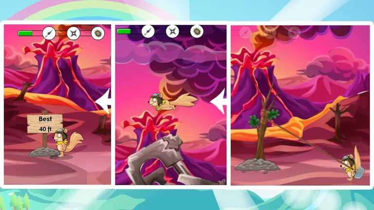 Fly Squirrel Fly 2 Arcade Game screenshot 1