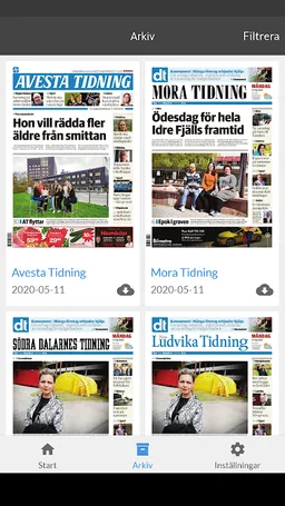 Nya Ludvika Tidning e-tidning screenshot 2
