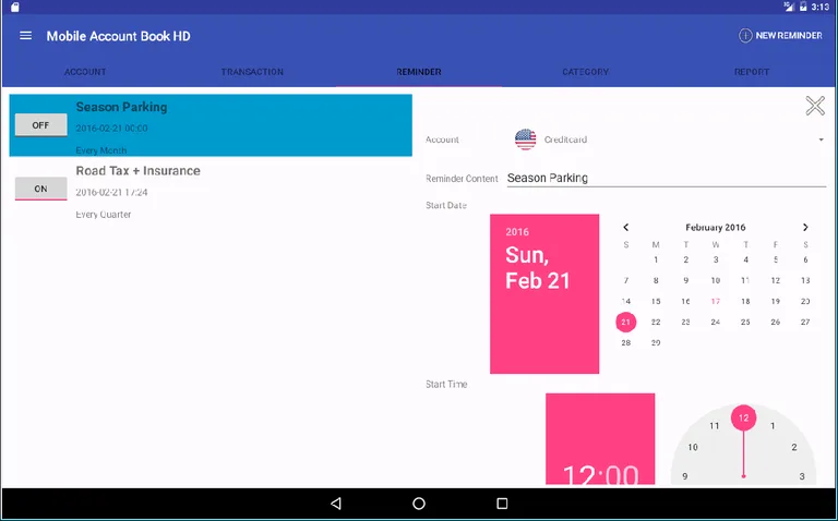 Mobile Account Book HD Lite screenshot 9