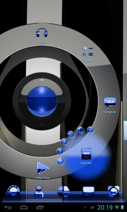 NEXT LAUNCHER Blue Metal THEME screenshot 8