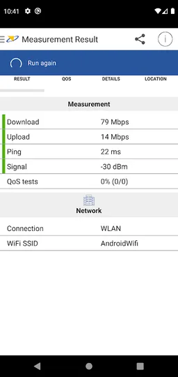 RAK NetTest screenshot 2