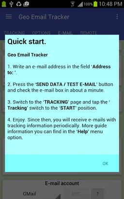 Geo Email Tracker screenshot 1