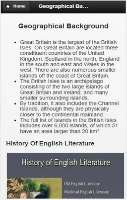 English Literature screenshot 2
