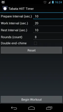 Tabata HIIT Timer (Ad free) screenshot 1