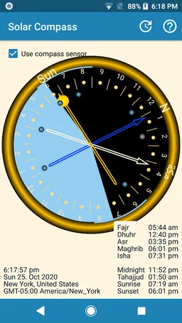 Sunclock - Sunrise, Sunset, Moon screenshot 2