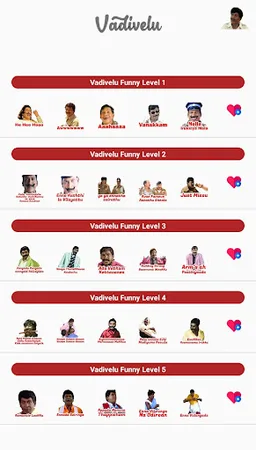 Vadivelu Stickers screenshot 3