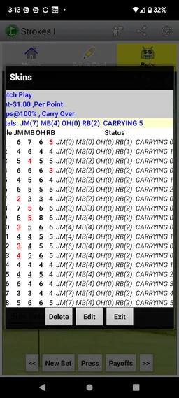 Golf Bets & Strokes SE screenshot 6