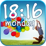 Galaxy S4 - Digital Clock LWP icon