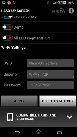 Head-Up Screen screenshot 1
