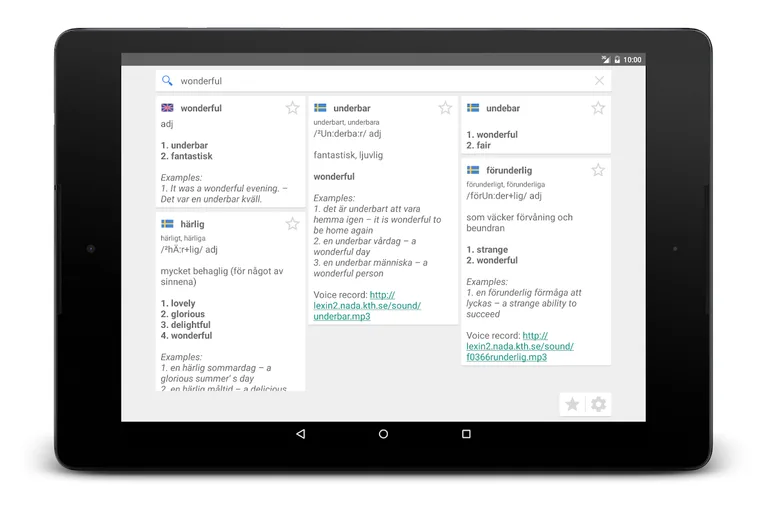 Lexin (Swedish Dictionary) screenshot 5