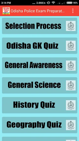 Odisha Police Constable Exam Preparation App screenshot 1