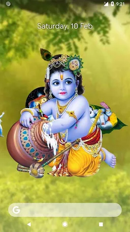 4D Little Krishna Wallpaper screenshot 3