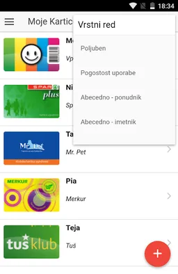 Moje Kartice -kartice zvestobe screenshot 3