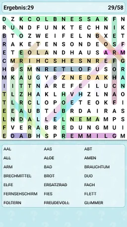 Word Search Games in German 🎓 screenshot 7