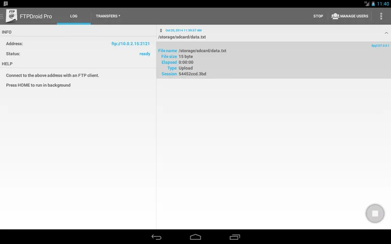FTPDroid screenshot 13