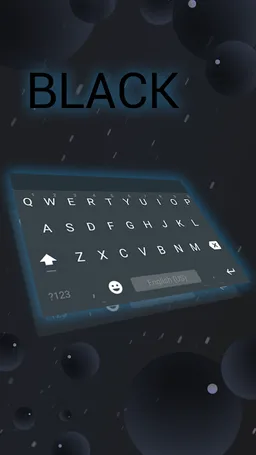 Simple Black Keyboard Theme screenshot 1