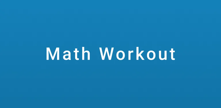 Math Workout - Brain Training cover image