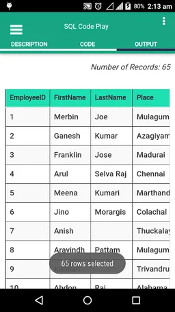 SQL Code Play screenshot 5