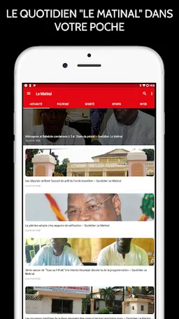 LE MATINAL :Actualité au Bénin screenshot 1