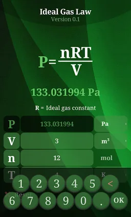 Ideal Gas Law screenshot 1