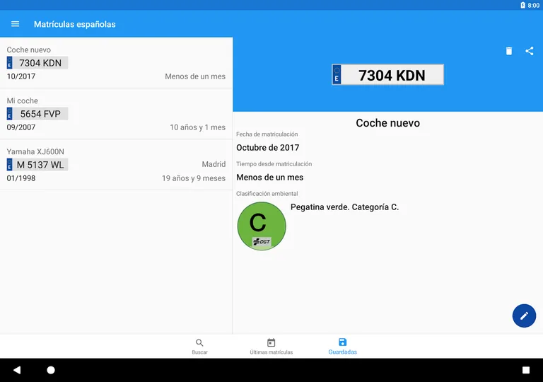 Spanish license plates - date screenshot 3