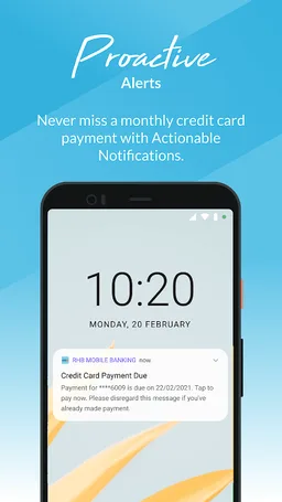 RHB Mobile Banking screenshot 1