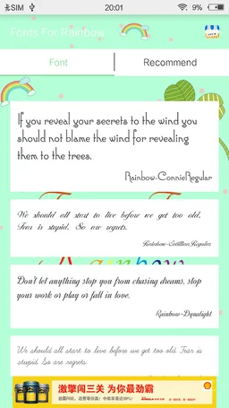 Fonts For Rainbow screenshot 2