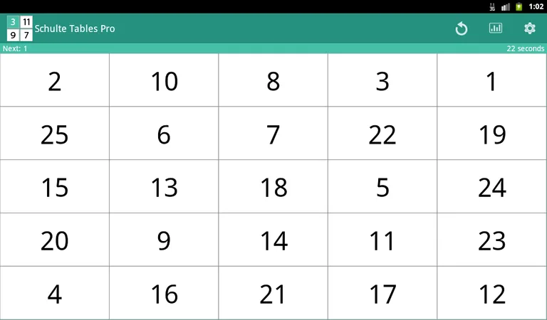 Schulte Tables screenshot 4