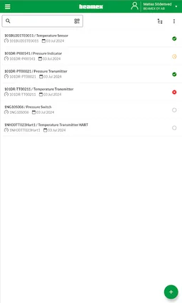 Beamex bMobile screenshot 8