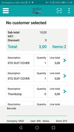 Dolfin Transact screenshot 1
