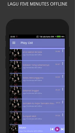 Lagu Five Minutes Offline screenshot 2