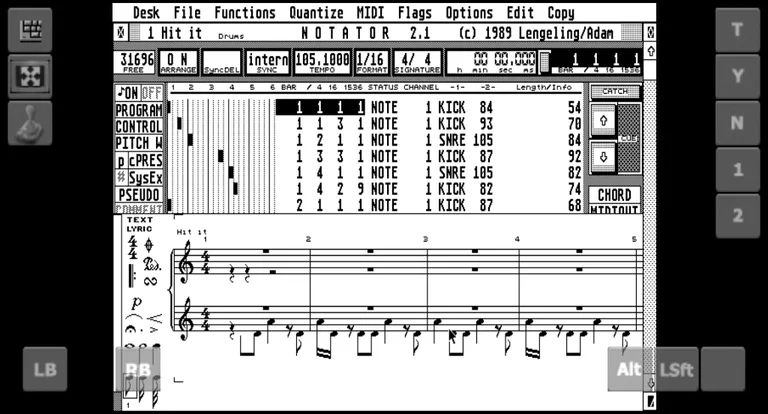 Hataroid (Atari ST Emulator) screenshot 10