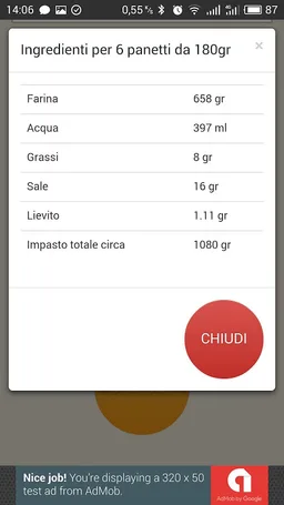PizzaCalc - Impasto Pizza Pane screenshot 2