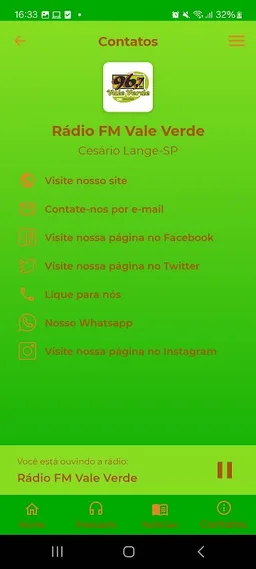 Rádio FM Vale Verde screenshot 2