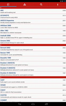 ICU Trials by ClinCalc screenshot 1