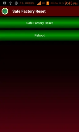 Safe Factory Reset screenshot 1