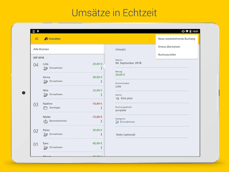 Postbank Finanzassistent screenshot 19
