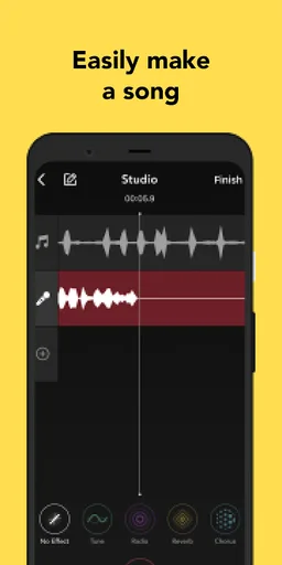 Rapchat 🎤  record music; beats; auto voice tune screenshot 1