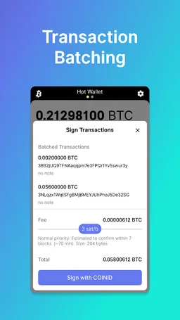 Bitcoin Wallet for COINiD screenshot 1