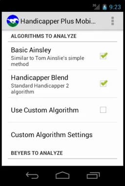 HandicapperPlus Mobile Edition screenshot 3