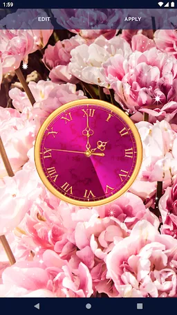 Analog 4K Girly Clock Themes screenshot 1