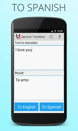 Spanish english translator screenshot 3