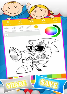 Coloring Sonic Games screenshot 5