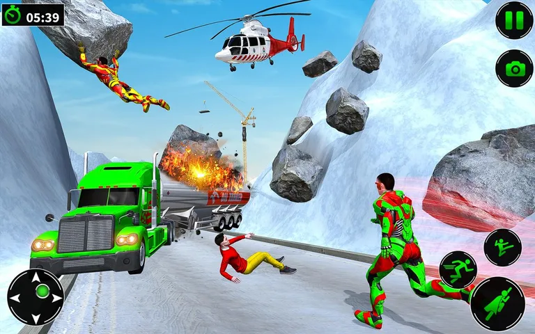 Light Robot Superhero Rescue Mission : Robot Games screenshot 6