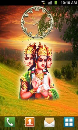God Brahma Clock LWP screenshot 4