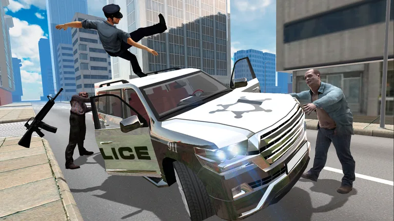 Police vs Zombie - Action games screenshot 2
