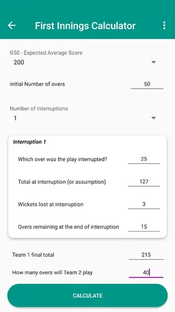 Sporting Skills: DL Calculator screenshot 4