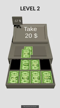 Cashier 3D - Money Math screenshot 2