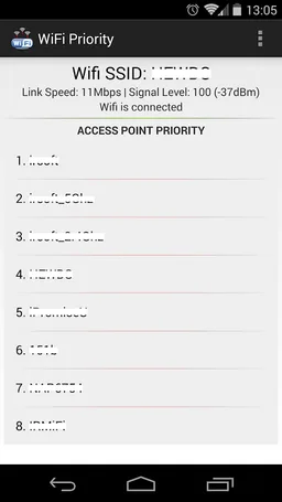 WiFi Priority screenshot 1